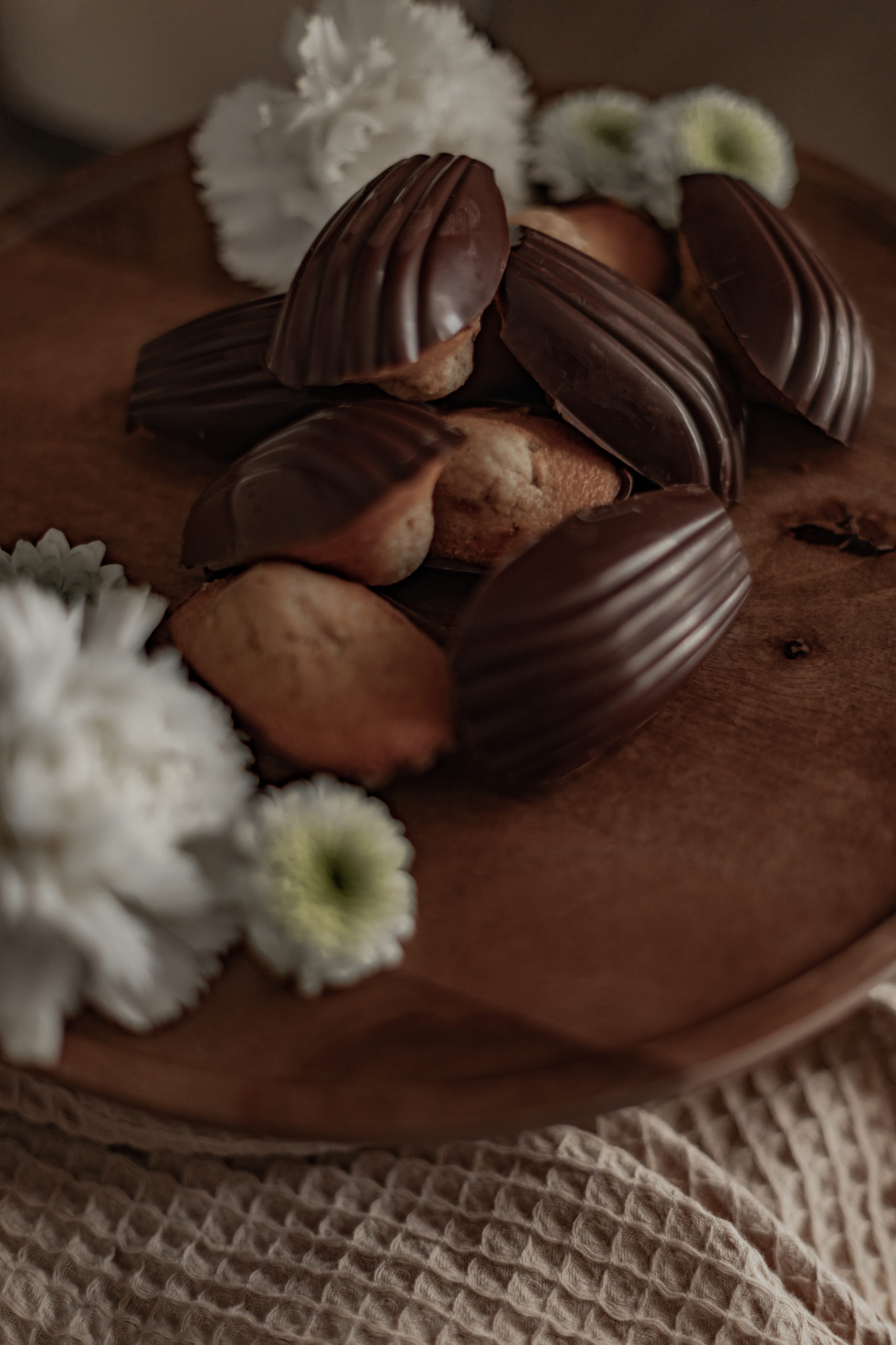 Madeleines au chocolat