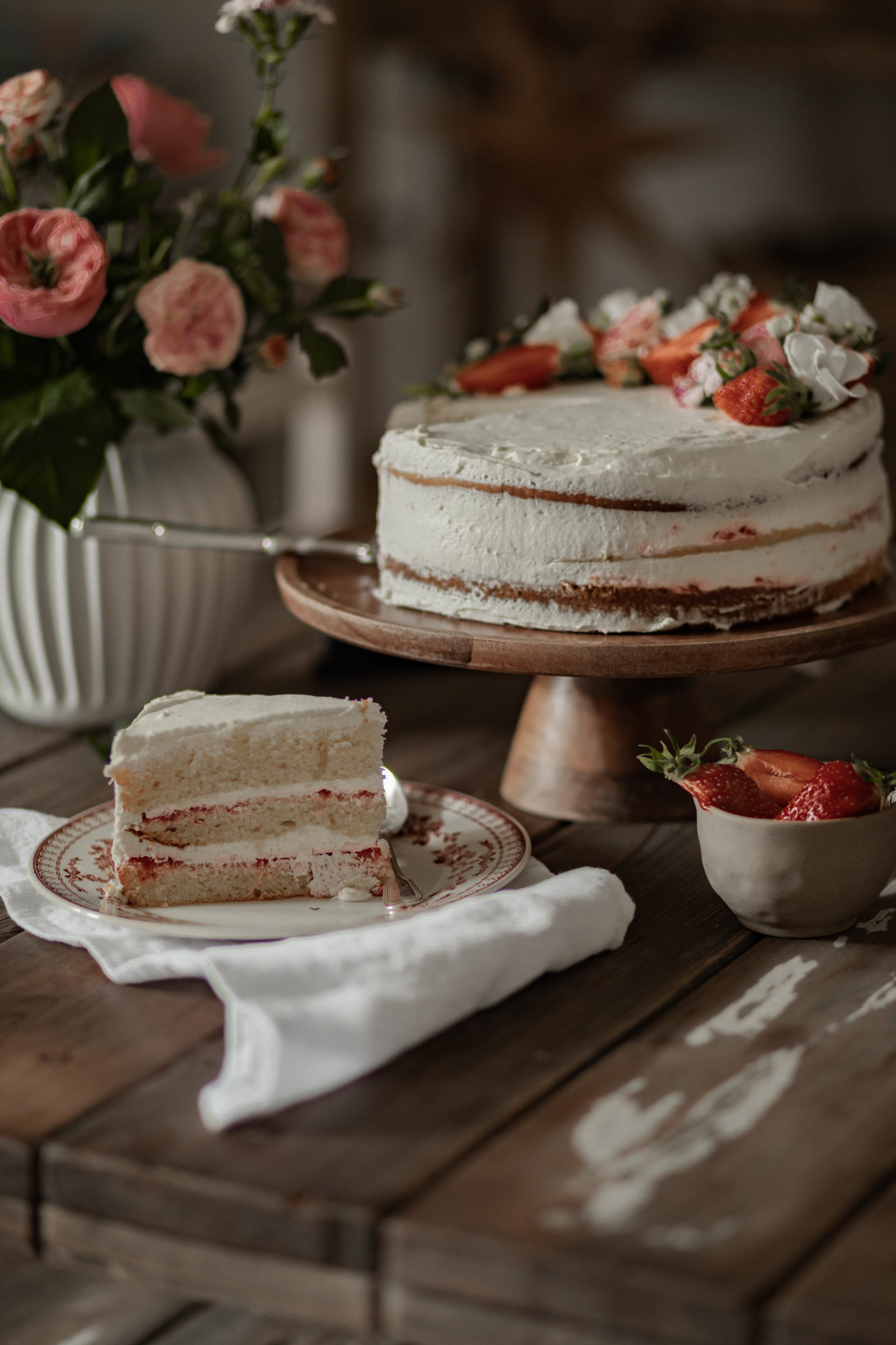 Naked cake fraises & chantilly mascarpone